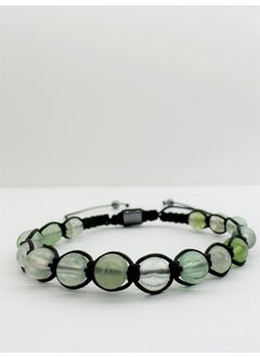 Kehribar Point Fluorite Macrame Bracelet  - Image 1