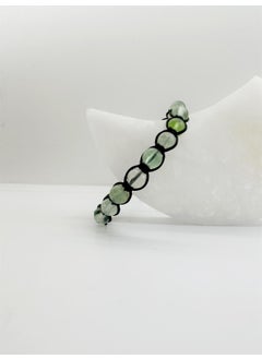 Kehribar Point Fluorite Macrame Bracelet  - Image 2