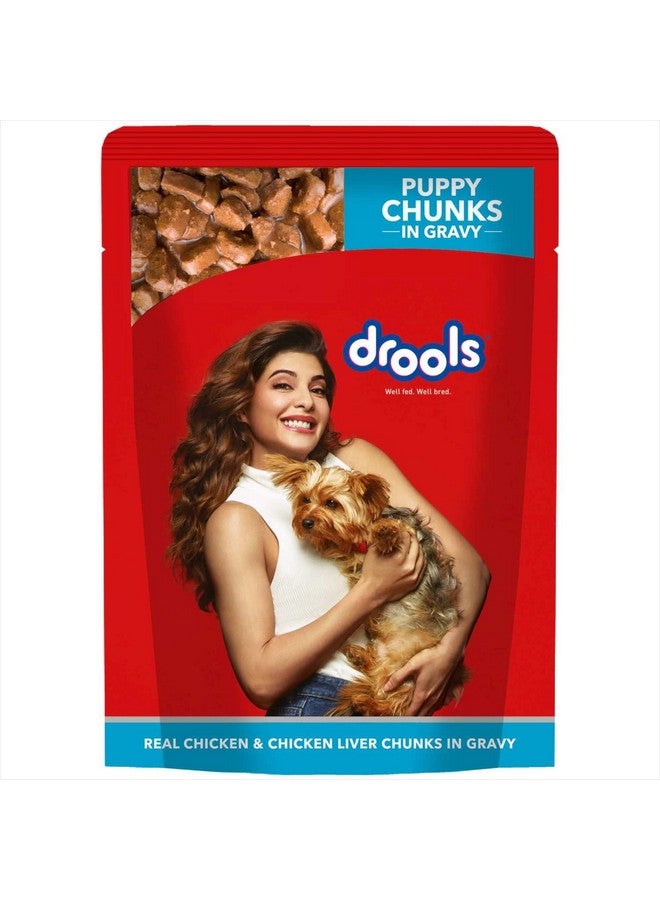 Drools Puppy Wet Dog Food ,Real Chicken And Chicken Liver Chunks In Gravy 2.5 Kg (150G X 15)Pack Of 15 - Image 2