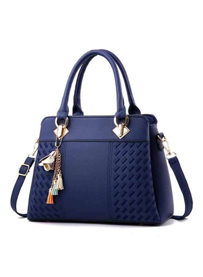 Yogodlns Women Tassel Leather Handbags Tote Top-handle Embroidery Shoulder Bag