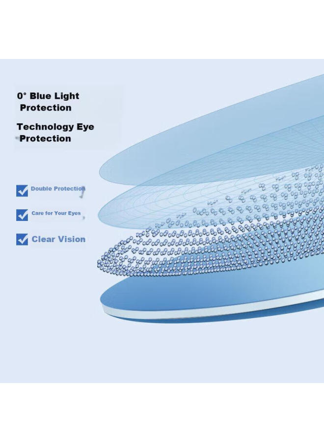 VEGOOS Weigushi Anti-blue Light And Anti-radiation Gl, Frameless, For Men And Women, Computer And Phone Eye Protection, Non-prescription Gl Frame 56003 - Image 3