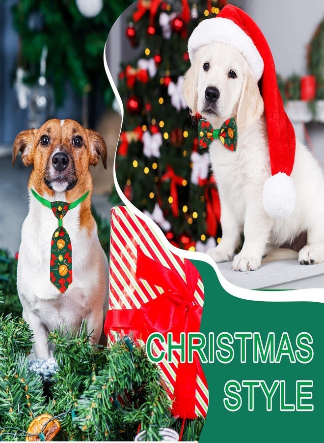 Chunful 150 Pcs Christmas Dog Bow Ties Collars Bulk Santa Claus Adjustable Cat Dog Collars Bowtie Neckties Basic Xmas Puppy Costume for Small Medium Pet Grooming Accessories - Image 3