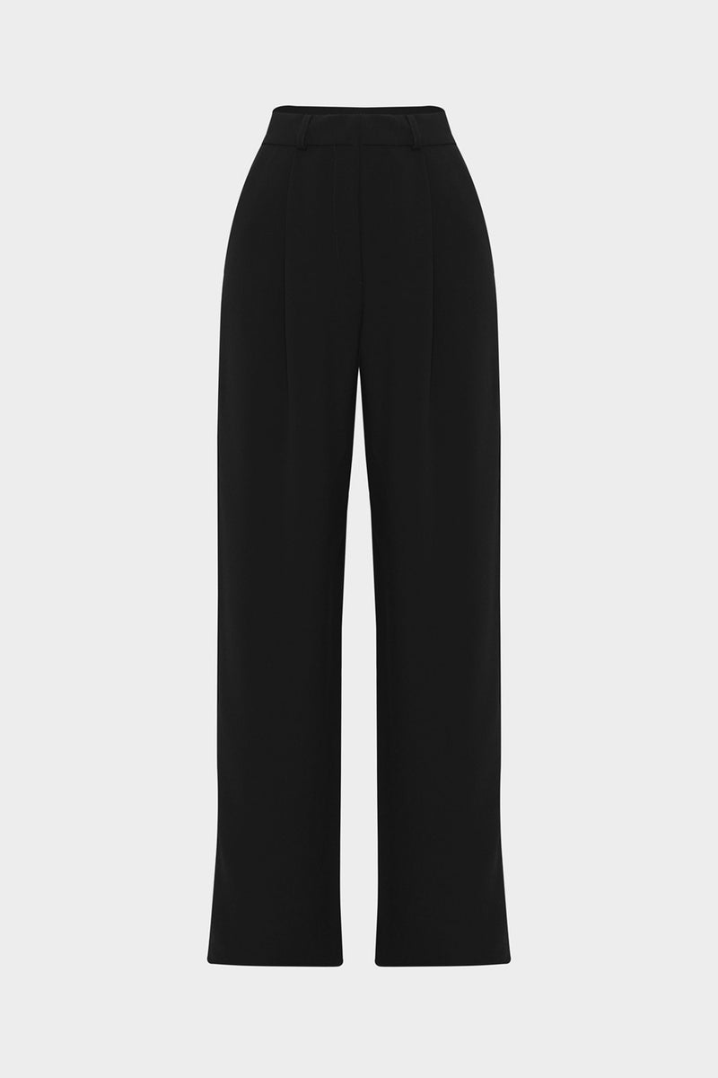 Açelya Okcu AÇELYAOKCU High Waist Wed Leg Palazzo Woven Trousers  - Image 3