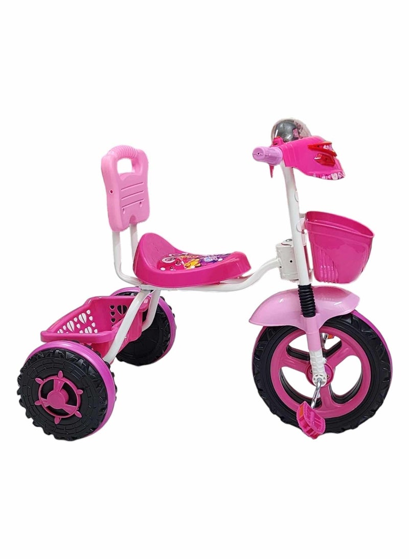 BABYCARA Comfortable Seat Plastic Basket Tricycle With Non-Slip Grips For Kids  - Image 2