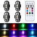 Aukmak 4PCS Wireless LED Strobe Lights with Remote Control 8 Colors Rechargeable Led Lights AntiCollision LED Emergency Warning Lights for Car Motorcycle Bike Drone Aircraft - Image 2
