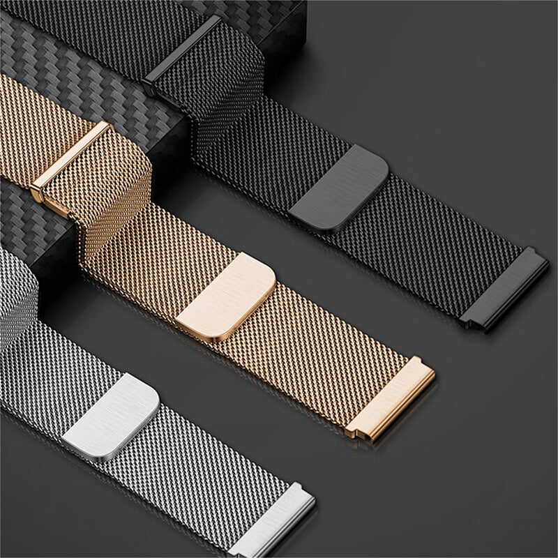 erorex For Huawei Watch Gt5 41Mm Daul-Section Magnetic Milan Steel Mesh Watch Band(Rose Gold) - Image 2