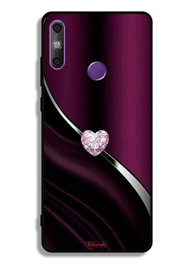 Tolwak Huawei Enjoy 20e Protective Case Cover Diamond Heart - Image 2