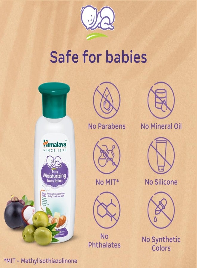 Himalaya Extra Moisturizing Baby Lotion 400ml | with Shea Butter, Olive Oil & Kokum Butter | Intensely moisturizes baby's delicate skin (Pack of 2) - Image 3