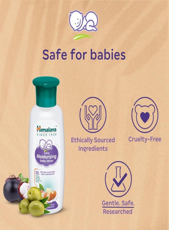 Himalaya Extra Moisturizing Baby Lotion 400ml | with Shea Butter, Olive Oil & Kokum Butter | Intensely moisturizes baby's delicate skin (Pack of 2) - Image 2