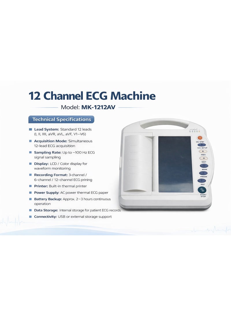 Altivox 12 Channel ECG Machine - Image 3