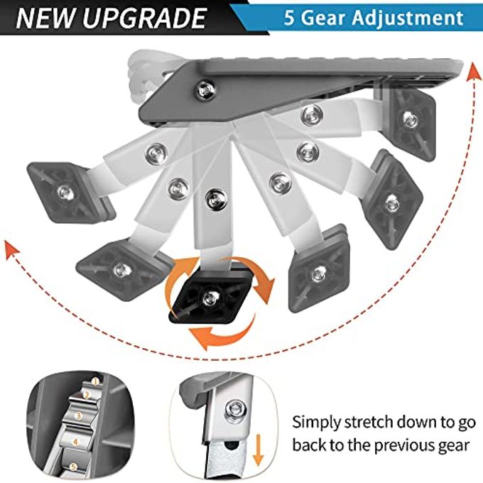 TOOENJOY Universal Car Door Step With 5 Gear Adjustment/No Assembly, Easy Access To Rooftop With Both Feet - Image 2