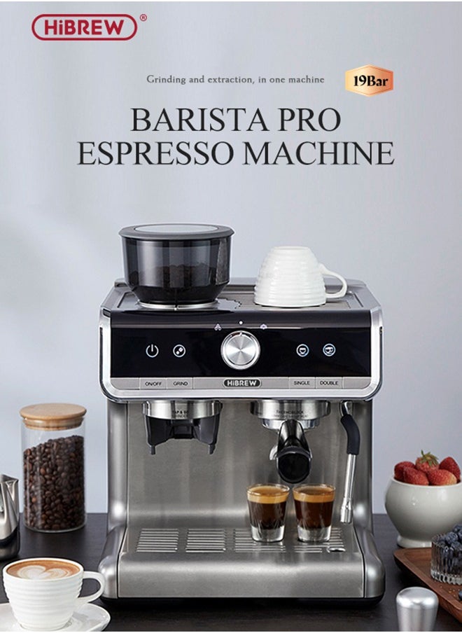 HiBREW HiBREW Barista Pro  Bean to Espresso,Cafetera Commercial Level Coffee Machine for Cafe Hotel Restaurant H7  - Image 2