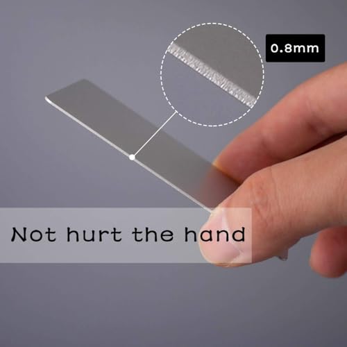 OESDLTD Thick Aluminum Metal Business Cards Anodized Aluminum 86 X 54 X 0.8mm 15 pcs Include Protector Sleeves (silver) - Image 3
