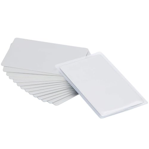 OESDLTD Thick Aluminum Metal Business Cards Anodized Aluminum 86 X 54 X 0.8mm 15 pcs Include Protector Sleeves (silver) - Image 1