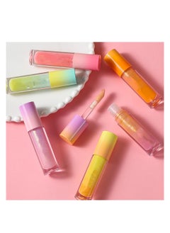 Excefore 6 PCS Long Lasting Lip Oil Light Lipgloss Set, Glitter Liquid Lip Gloss, Non Sticky, Hydrating Lip Oils With a High Shine Glossy Finish  - Image 5