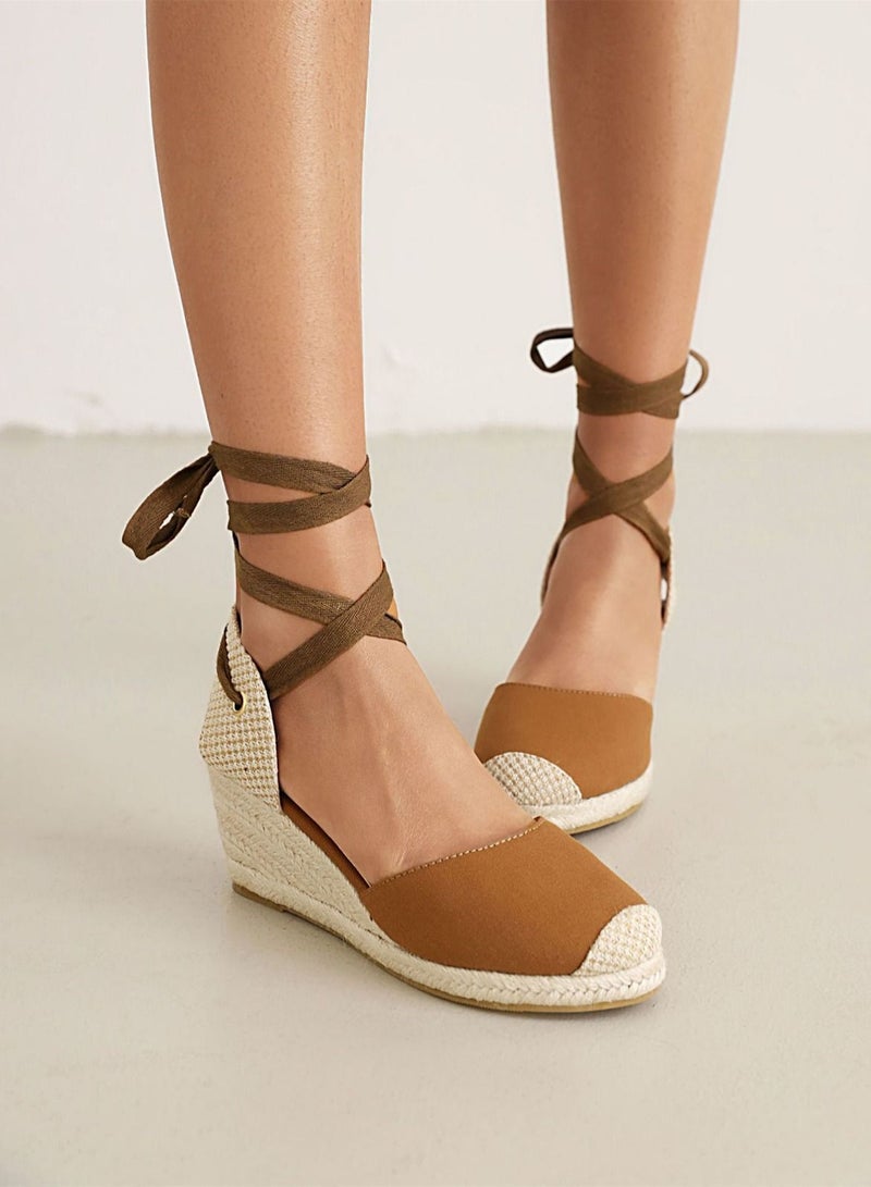Loquat Straw Braided Twine Hollow Strap Sandals Multicolour 