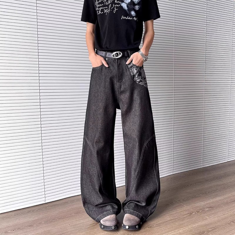 Unisex Casual Daily Denim Jeans - Image 3