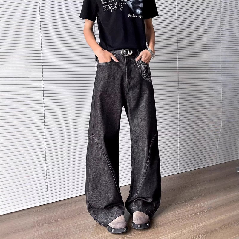 Unisex Casual Daily Denim Jeans - Image 4