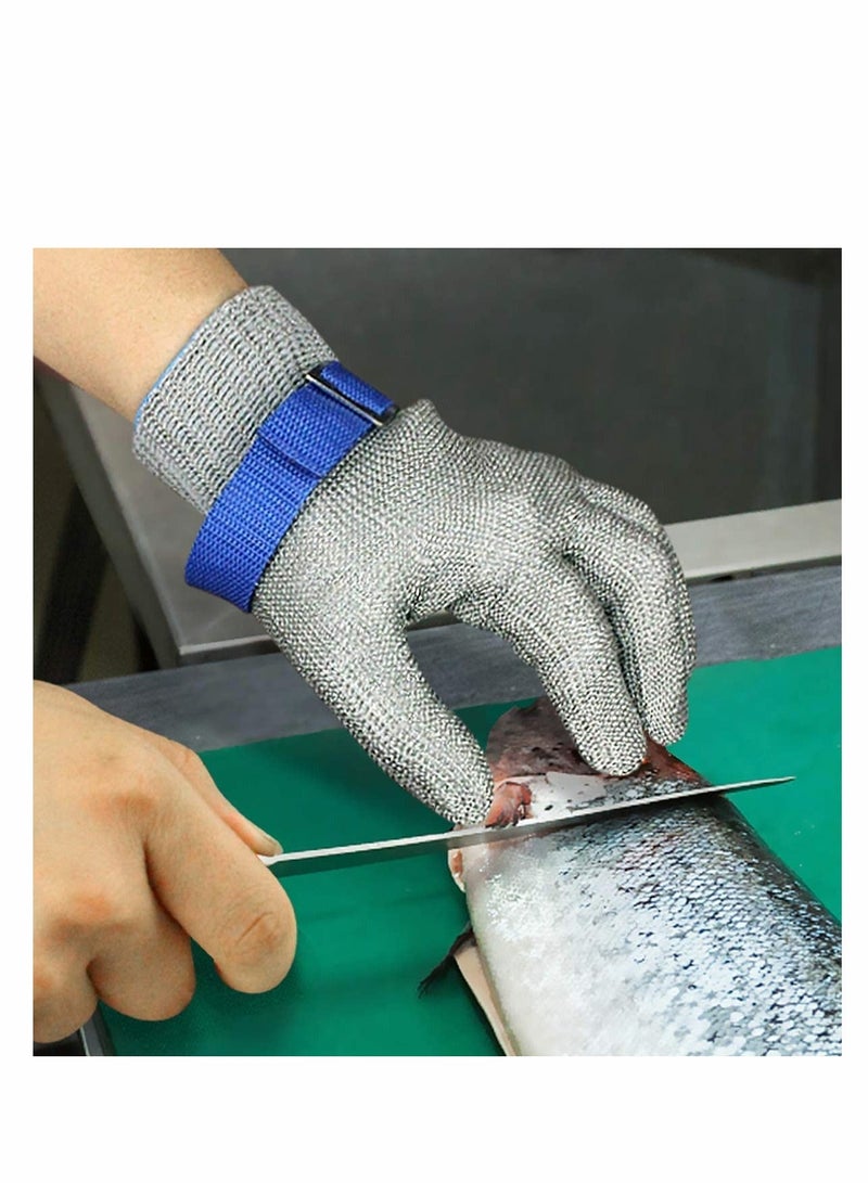 Cut Resistant Glove Level 9 Cutting Glove Stainless Steel Wire Mesh Metal Glove for Kitchen, Garden, Fishing, Durable Cut Glove for Men or Women (XL) - Image 5