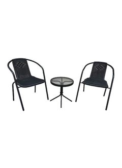 DubaiGallery Camp Furniture Outdoor Balcony Small Table Chair Set Combination Folding Household Tea  - Image 1