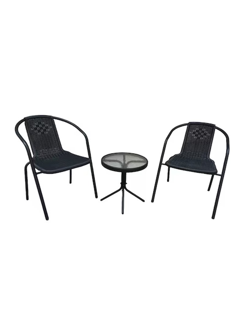 DubaiGallery Camp Furniture Outdoor Balcony Small Table Chair Set Combination Folding Household Tea  - Image 1