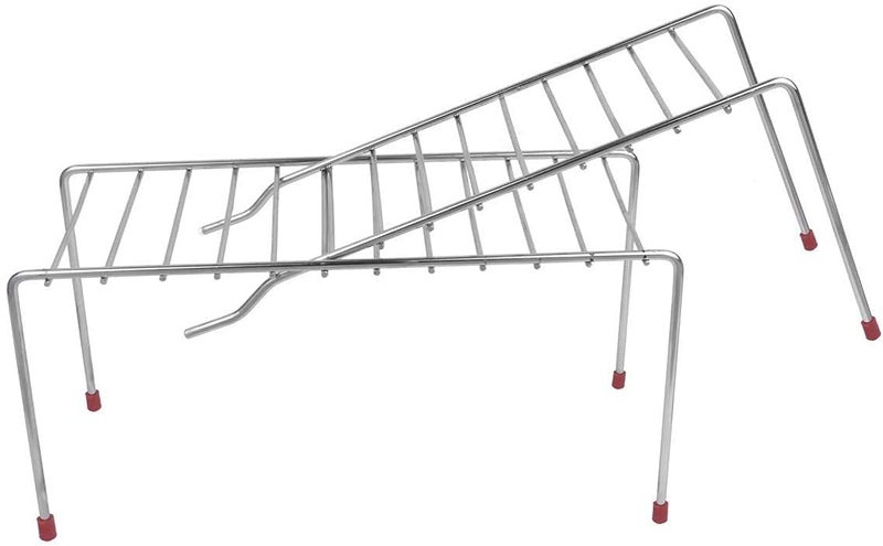 SHULABH CREATIVE Multipurpose Stainless Steel Expandable Kitchen Dish Rack with AntiRust Nano Coating Extend Up to 580 mm - Image 2