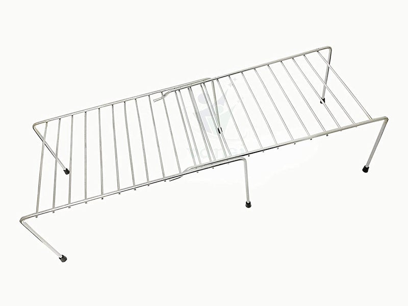 SHULABH CREATIVE Multipurpose Stainless Steel Expandable Kitchen Dish Rack with AntiRust Nano Coating Extend Up to 580 mm - Image 5