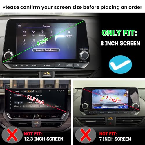 Sinminou Center Console Organizer Dashboard Tray Compatible with 2019-2025 Nissan Altima 2.5 (Platinum/SL/SR/SV/S) Screen Accessories, Dashboard Storage Box (Only Fit 8 inch Screen) - Image 2