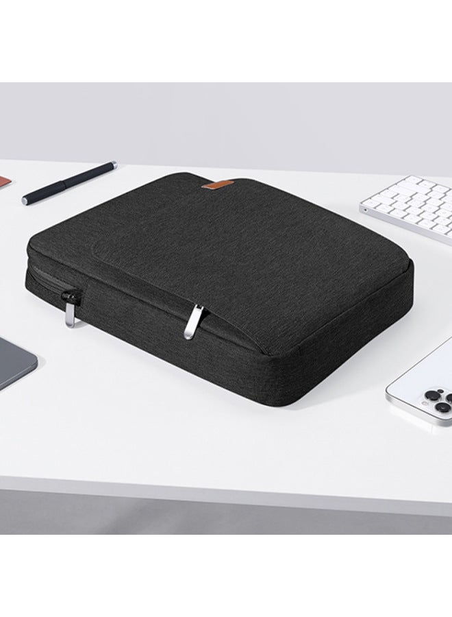 BUBM Tablet Bag Solid Color Wear-resistant Suitable For IPad Bag Lightweight Portable Shoulder Crossbody Bag-Color:Gray-Size:13inch - Image 5