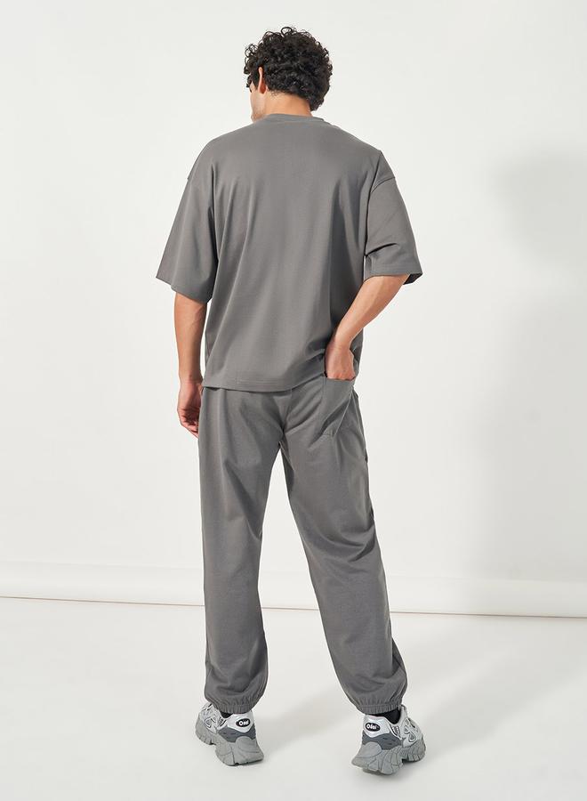 Styli Eco Earth Flock Print Boxy T-Shirt & Joggers Co-Ords  - Image 4