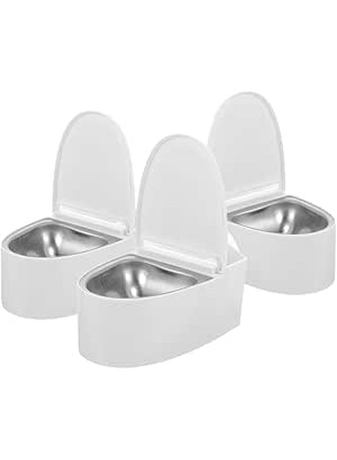 3Pcs Wall Mounted Ashtray With Lid Flip Top Design For Bathroom Office Indoor Smoking Ash Holder - Image 1
