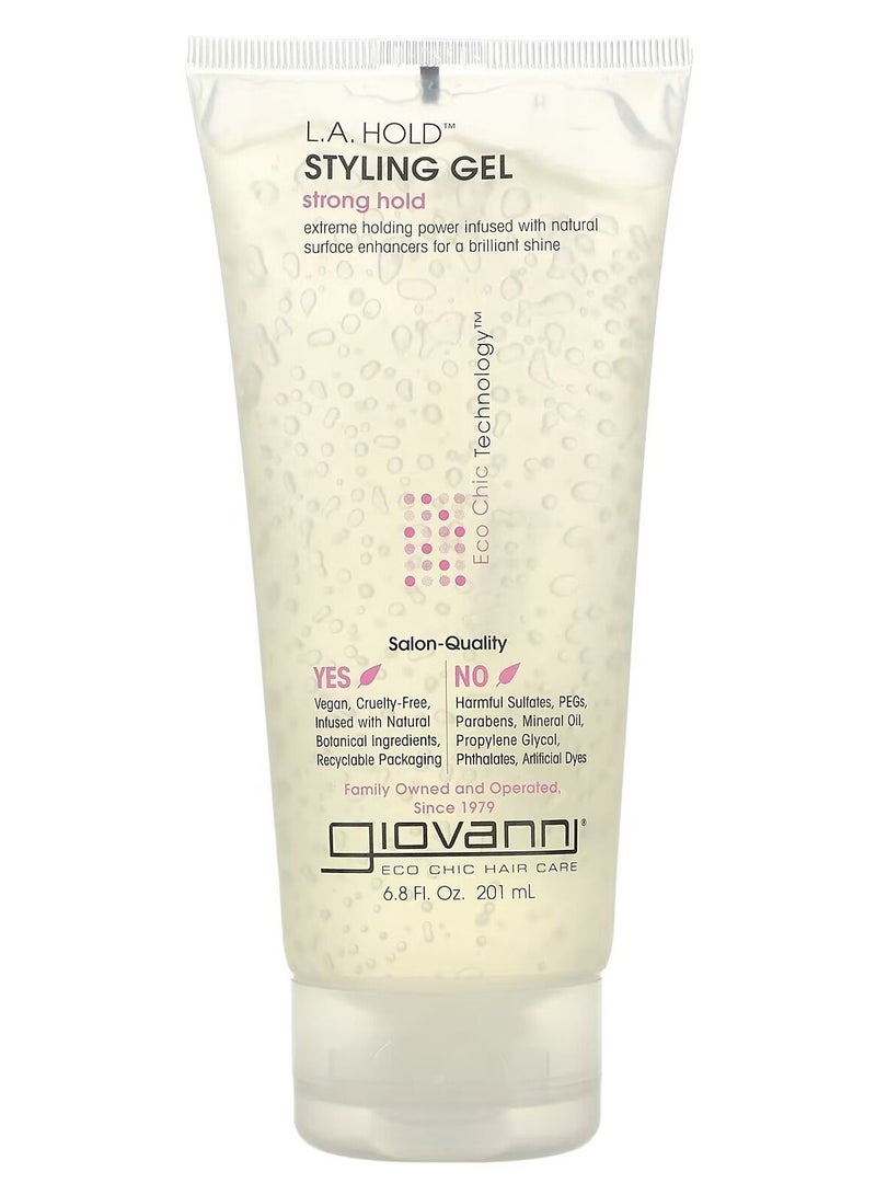 جيوفاني جل التصفيف إل أ طبيعي، تثبيت قوي ، 6.8 أونصة سائلة 201 مل - Image 1