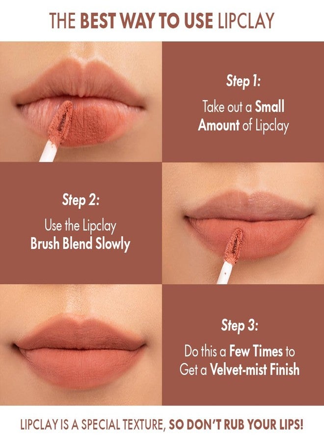 Focallure Ture Matte Lip Clay Liquid Lipstick-103, Soft Velvet Finish, Smoothens Out Lip Texture, Comfortable, Fade Resistant for Lasting Wear, 2gm - Image 3