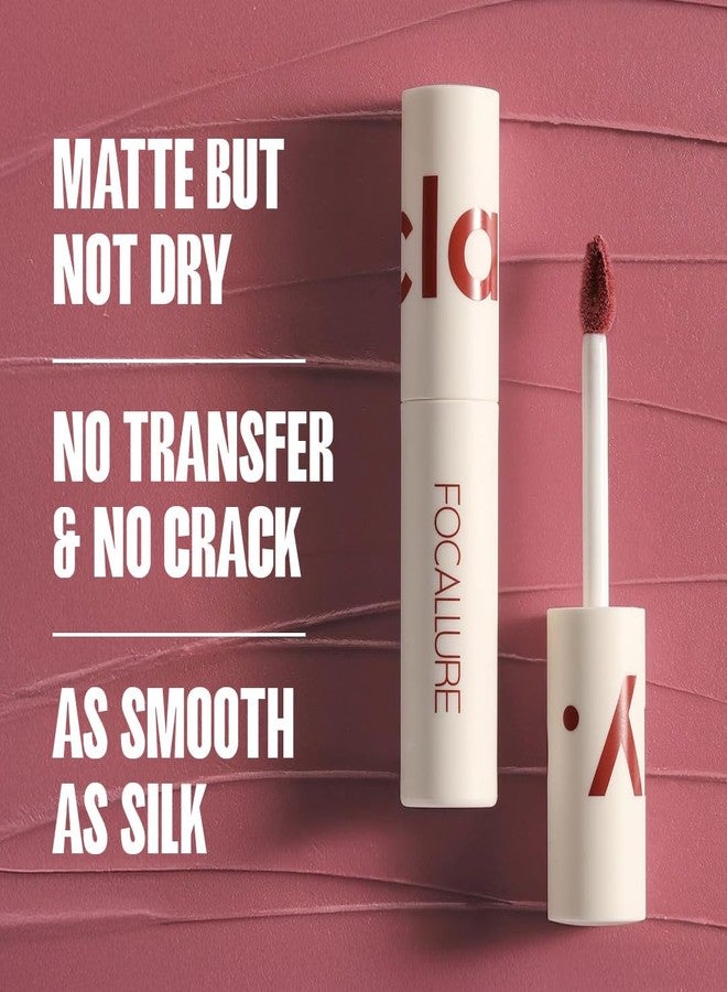Focallure Ture Matte Lip Clay Liquid Lipstick-103, Soft Velvet Finish, Smoothens Out Lip Texture, Comfortable, Fade Resistant for Lasting Wear, 2gm - Image 2