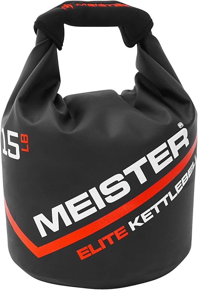 Meister Elite Portable Sand Kettlebell - Soft Sandbag Weight - 10/15/20lb - Image 1