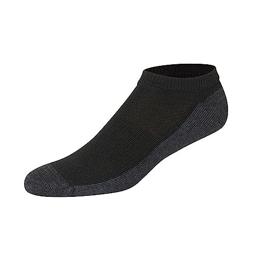 Hanes mens X-temp Cushioned No Show 12-pair Pack, Available in Big & Tall Casual Sock, Black, 6 12 US - Image 3