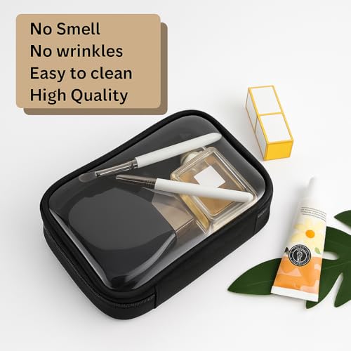 Coslifestore- Cosmetic/Skincare Pouch Pack of Set- 3 Sizes for Organised Storage- PVC Pouch- Spacious- Waterproof- for Travel and Storage Purpose - Image 3
