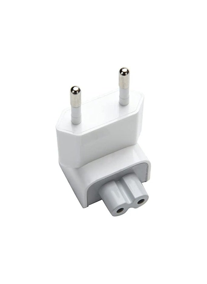 erorex AC Power Adapter UK/EU/US Wall Folding Plug Duck Head Charge Adapter UAE Standard Plug Duck Head for MacBook Pro/for MacBook Air/for Mac iBook/for iPhone/for iPod/etc (2 Pack) (EU Plug)  - Image 2