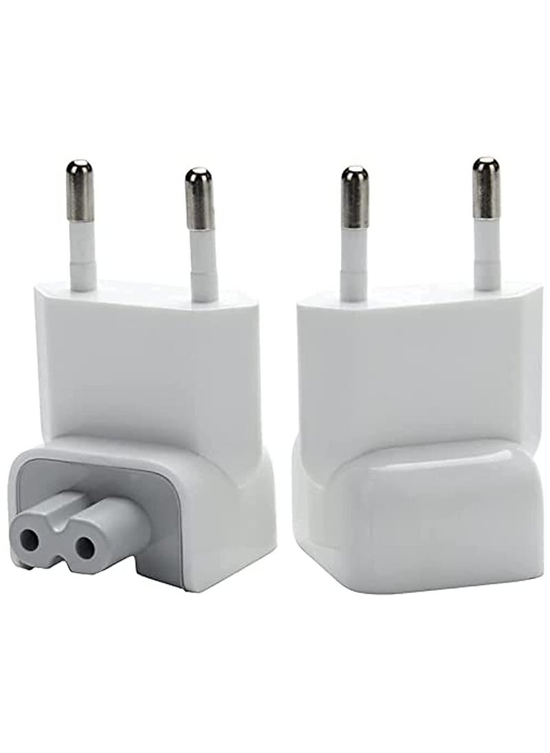 erorex AC Power Adapter UK/EU/US Wall Folding Plug Duck Head Charge Adapter UAE Standard Plug Duck Head for MacBook Pro/for MacBook Air/for Mac iBook/for iPhone/for iPod/etc (2 Pack) (EU Plug)  - Image 5