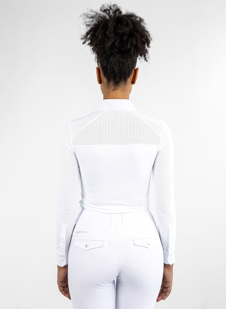general Horse Riding Long Sleeve Shirt Women Equestran Training Clothes Rider Show Top Quick Drying Zipper Base Layer T-shirt - Image 2