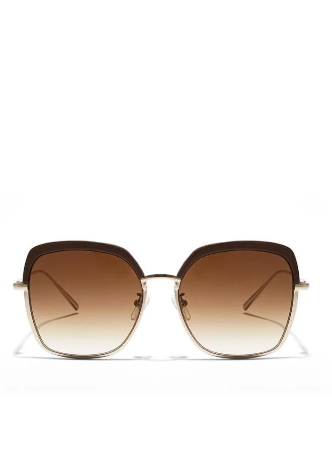 30Sundays SLAY Women Brown Sunglasses - Frame Material: Metal + Acetate - Lens Color: Brown- Frame Color: Brown - Full Rim