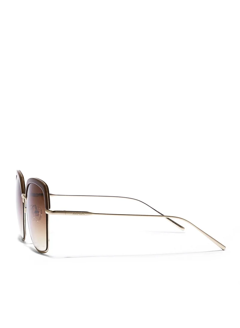 30 سندايز SLAY Women Brown Sunglasses - Frame Material: Metal + Acetate - Lens Color: Brown- Frame Color: Brown - Full Rim