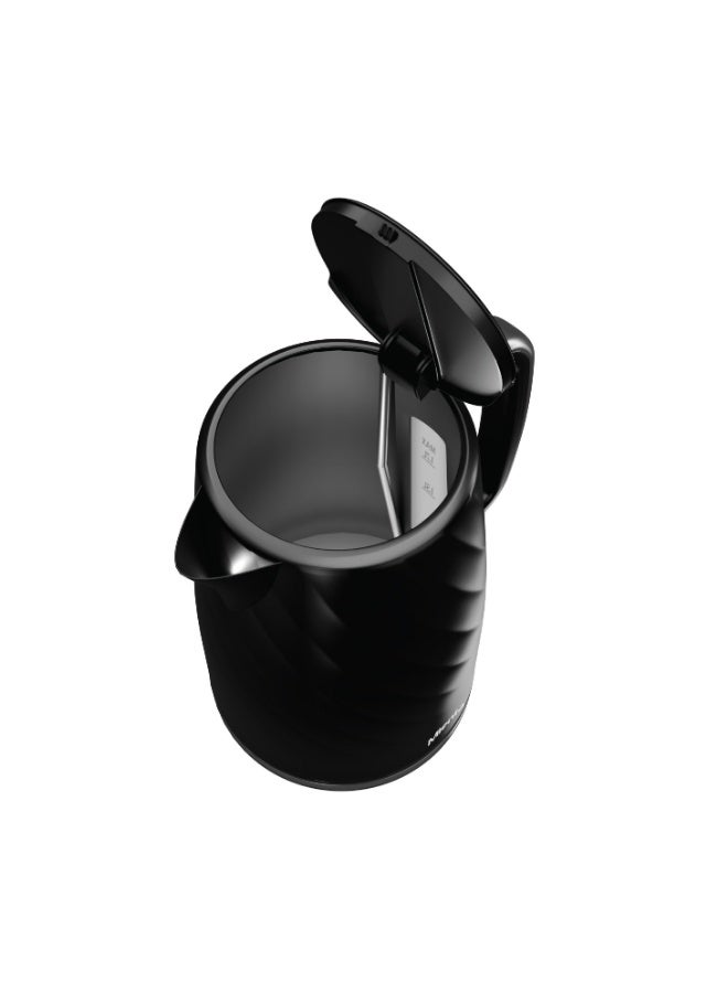 Mienta Glow Plastic Electric Kettle, 1.7 Liter, 2200 Watt, Black - EK201937A - Image 4