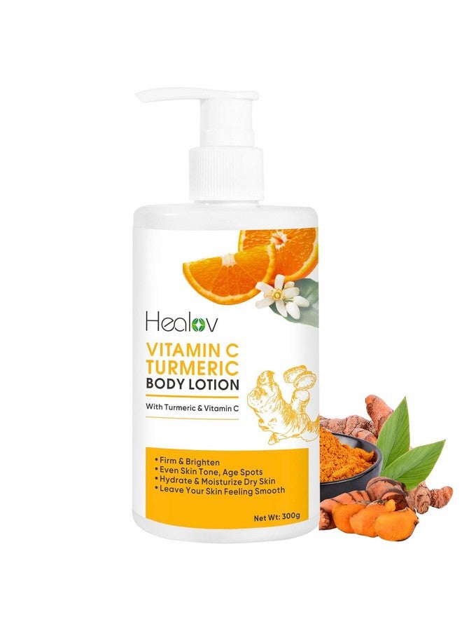 Healov Turmeric Lotion For Dark Spots - Natural Skin Brightening Body Lotion - Turmeric Face Cream To Cleanse Skin, Fight Acne, Even Tone, Clear Scars, And Sun Damage - Dark Spot Cream For Hyperpigmentation - Image 1