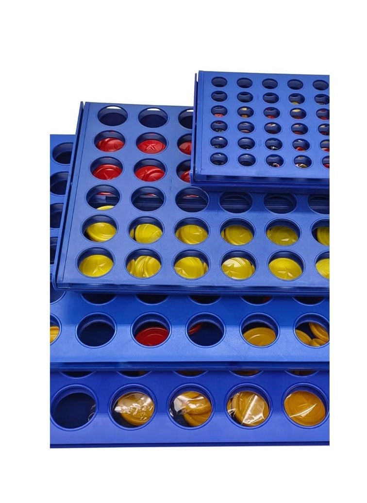 Generic - Pop Go 4 Win Battle Game, Four Wins Large - 6 Replacement Chips Included, Four Wins, Game for Kids Ages 3 and Up 4 5 6 Years (Size L) - Image 1