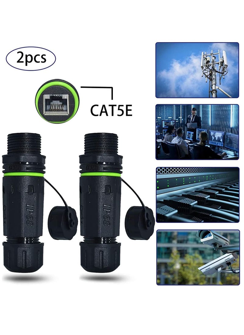 SYOSI Waterproof Connector IP68 Waterproof RJ45 Coupler Shielded Outdoor Ethernet Coupler POE Female to Female, for Outdoor Cat5e, Cat6 Ethernet Cable Connector(2-Pack)  - Image 5