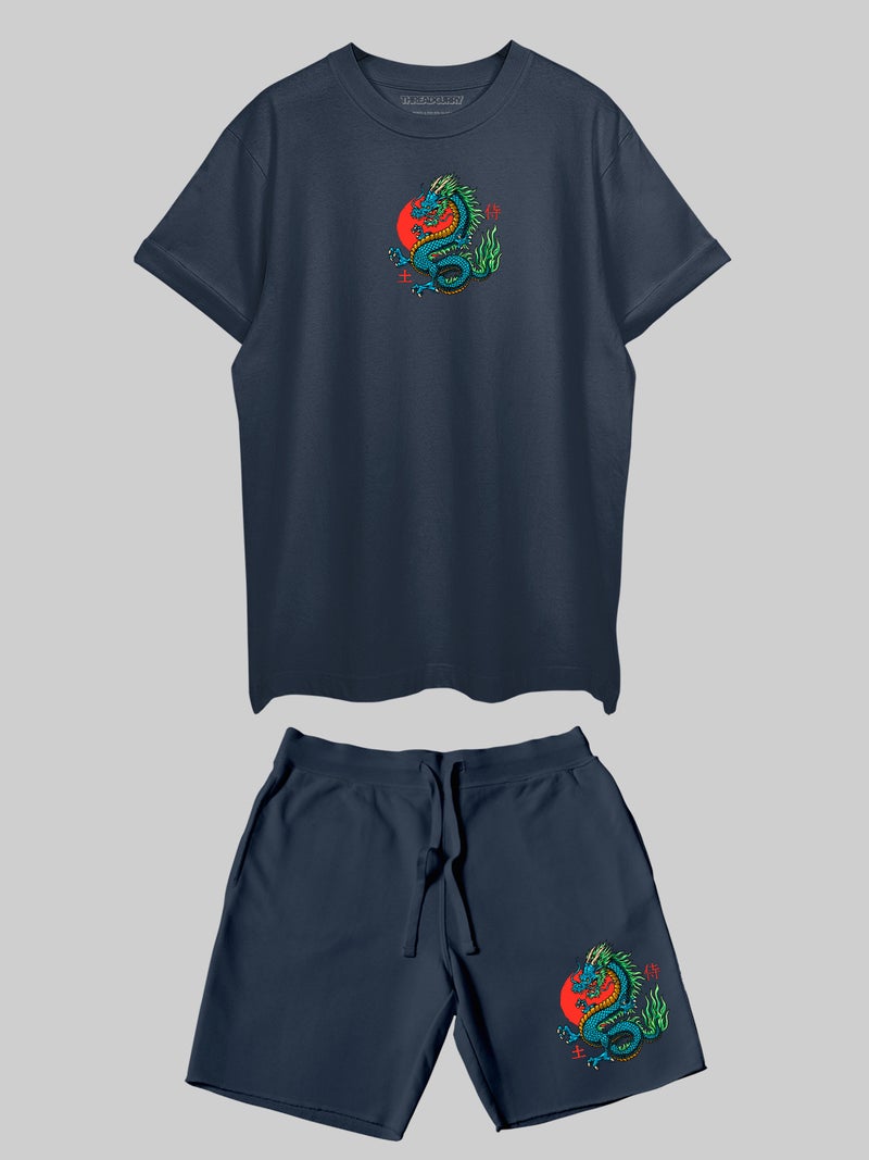 THREADCURRY Fearless Samurai Printed Co-ord Set for Men & Women - Image 3