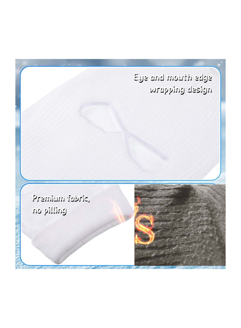 SYOSI غطاء كامل للوجه مكون من 3 فتحات للرياضة الخارجية الشتوية وغطاء وجه محبوك للبالغين وقناع للوجه بالكامل وقناع لركوب الدراجات النارية والتزلج على الجليد ومعدات التزلج على الجليد للرياضات الخارجية للرجال والنساء - Image 5