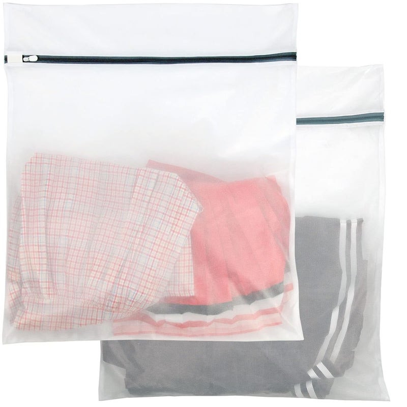 Casaphoria Casaphoria Set of 2 Travel Laundry Bags for Dirty Clothes for Luggage Extra Large Lingerie Fine Mesh Wash Bags for Delicates Bra Large Laundry Bags for Washing Machine Underwear Laundry Wash Bag  - Image 1