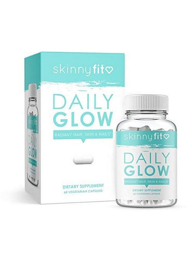 SkinnyFit Daily Glow: Hair Skin And Nails Supplement For Youthfullooking Skin Brighter Complexion (60 Capsules)  - Image 2